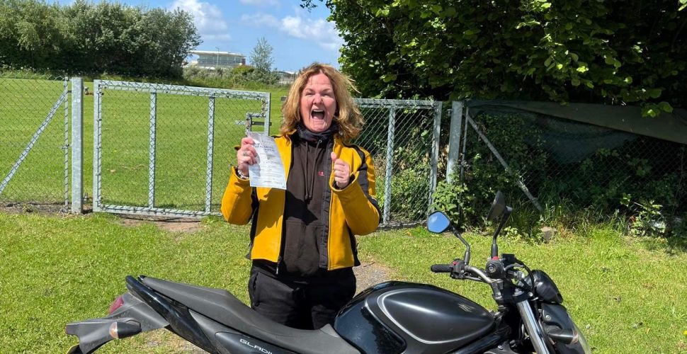 Louise passes her test